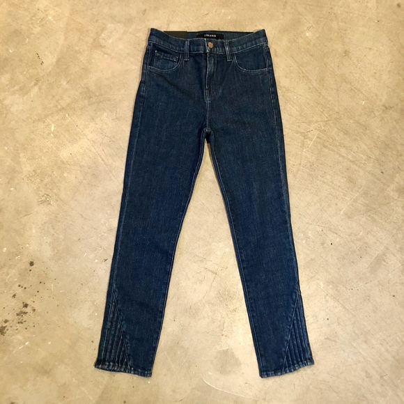 J Brand Bleach Dyed High Rise Skinny Stretch NWT - Picture 2 of 12